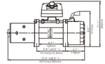 9.5XS 12V Compact Winch with Synthetic Rope